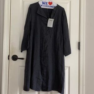 Linen button dress